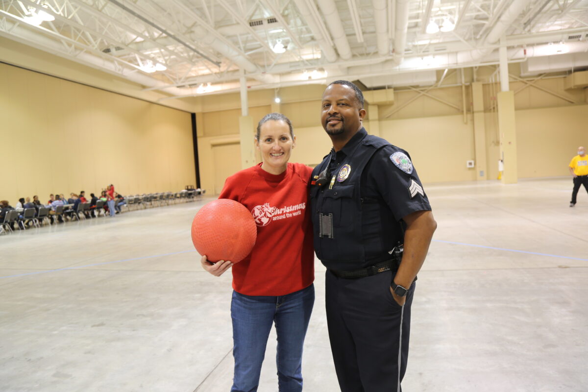 Ncpd Officers Play Kickball At Kickin With Claus Event City Of North