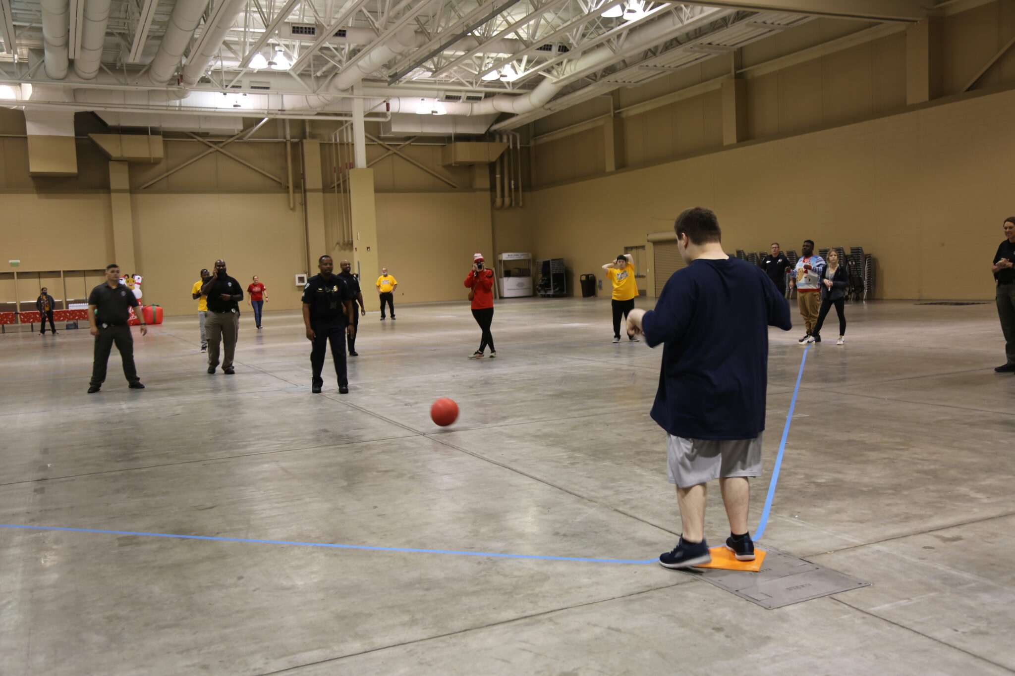 Ncpd Officers Play Kickball At Kickin With Claus Event City Of North