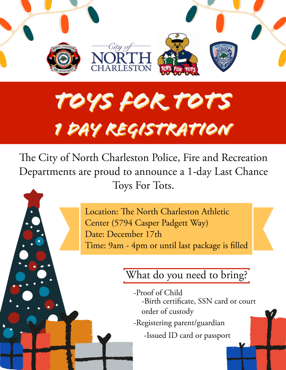 NCPD holding Last Chance registration for Toys for Tots City of North